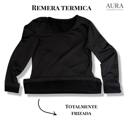 Remera Térmica Aura Essentials - Frisado Premium Soft