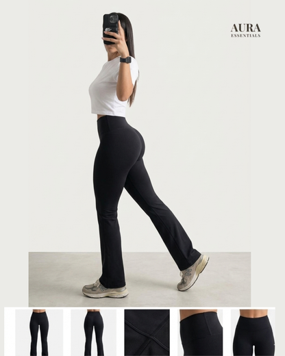Pantalón Flare Aura - Soft Touch & Control Abdominal.
